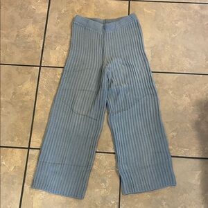 Cozy gray cable Knit Pants